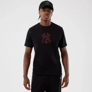 Everyday Top Minimalist Style New York Yankees MLB Back To School Black T-Shirt