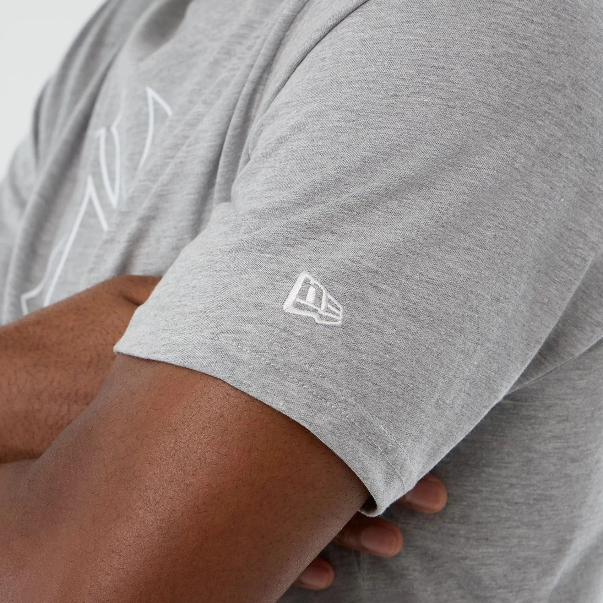 New York Yankees MLB Back To School Grey T-Shirt TexturedWeavePattern