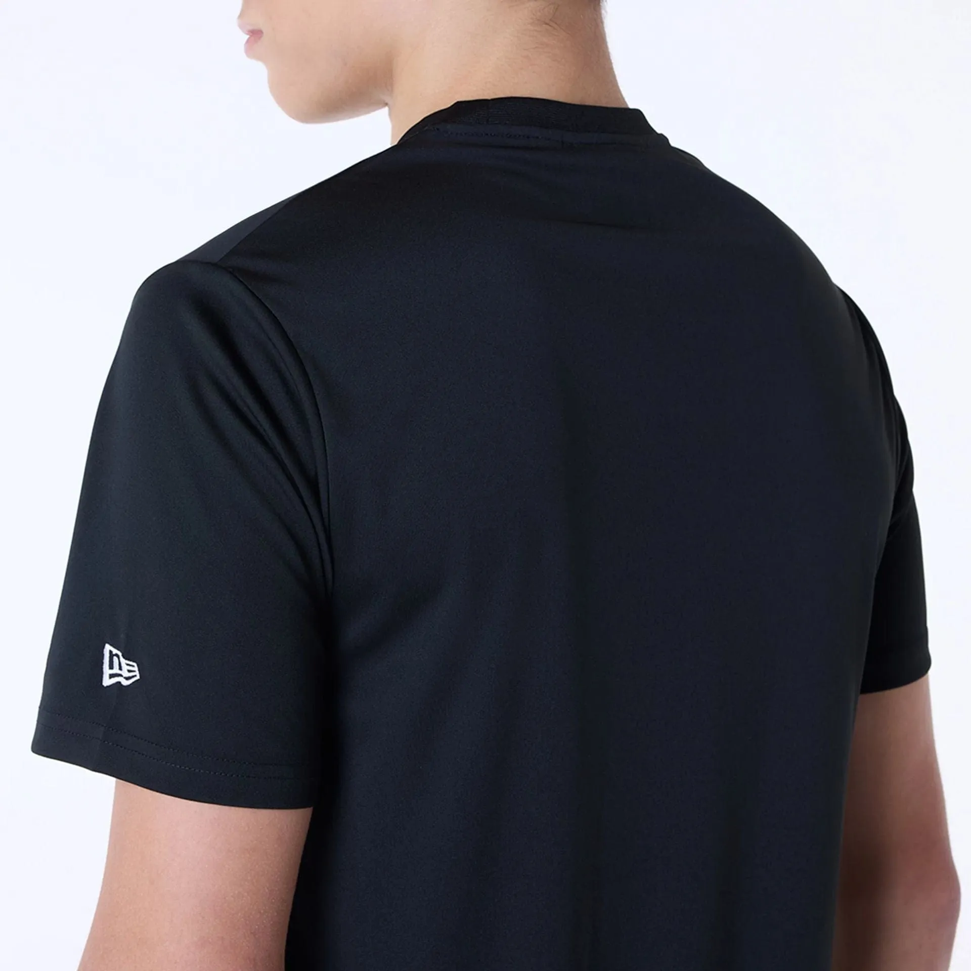 New York Yankees MLB Essentials Black T-Shirt Sleek Waist UltraSoftBrushedInterior