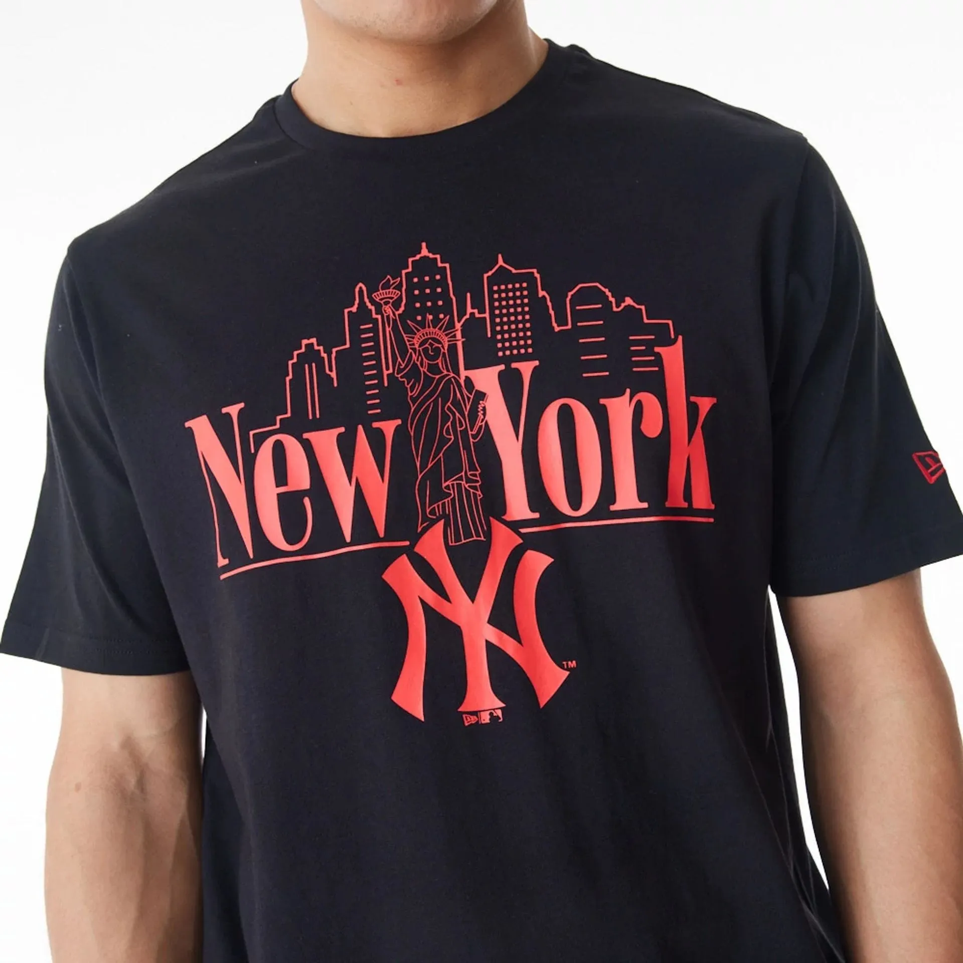 Stretchable Fabric New York Yankees MLB Graphic Black T-Shirt