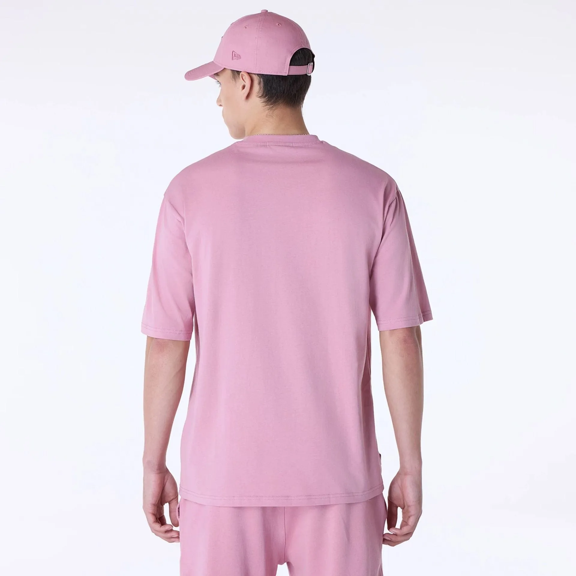 New York Yankees MLB League Essential Dark Pink Oversized T-Shirt Cozy Comfort Fit Spandex Enhanced Elasticity