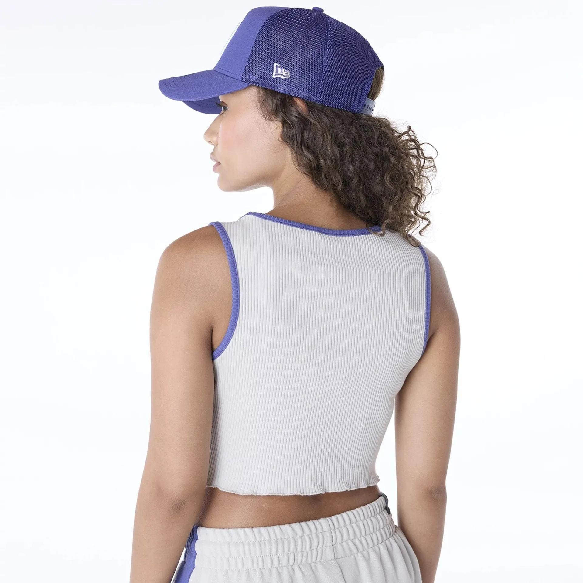 New York Yankees Womens MLB Floral Cream Vest EcoFriendlyDyes