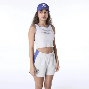 Layering Fashion New York Yankees Womens MLB Floral Cream Vest