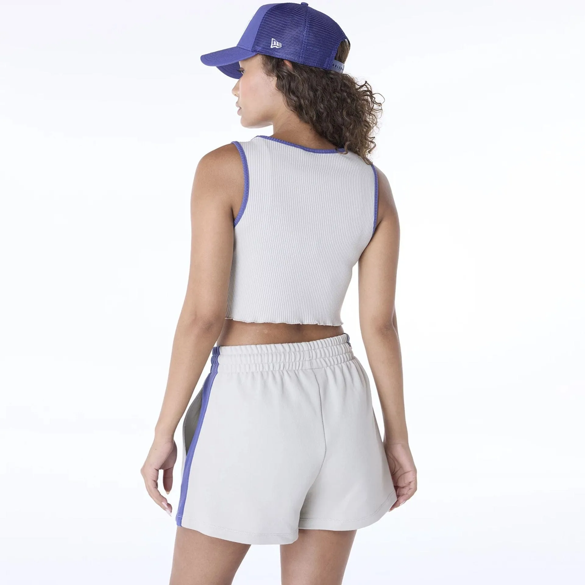 New York Yankees Womens MLB Floral Cream Vest Micro Perforation Cozy and Light