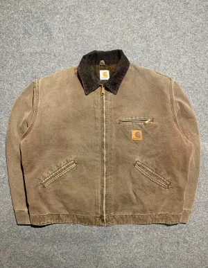 OdorResistantFabric Convertible 2 In 1 Function 90s Carhartt Detroit Jacket Made in USA (L)