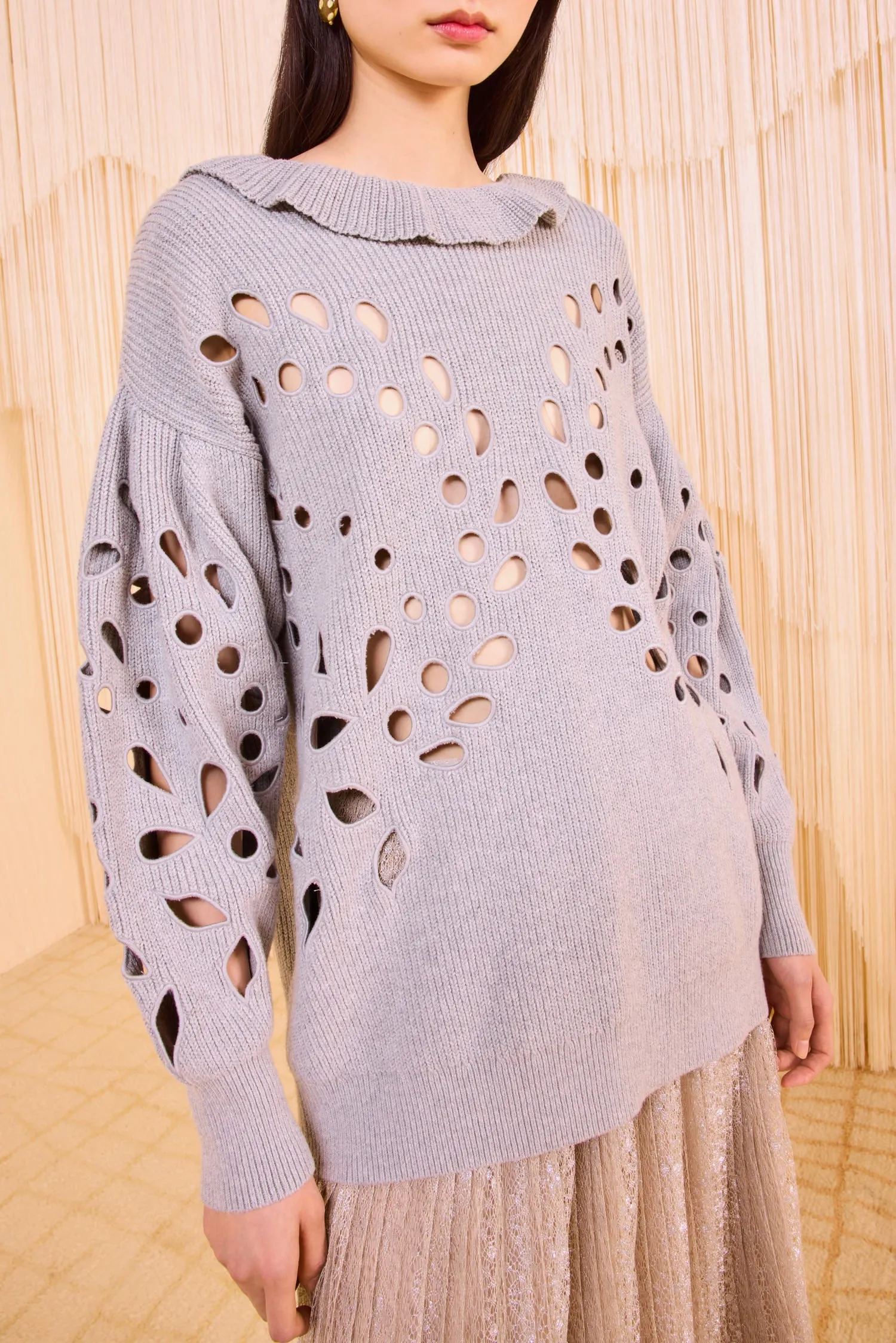 Francia Pullover - Grey Melange MultiFunctional Pockets