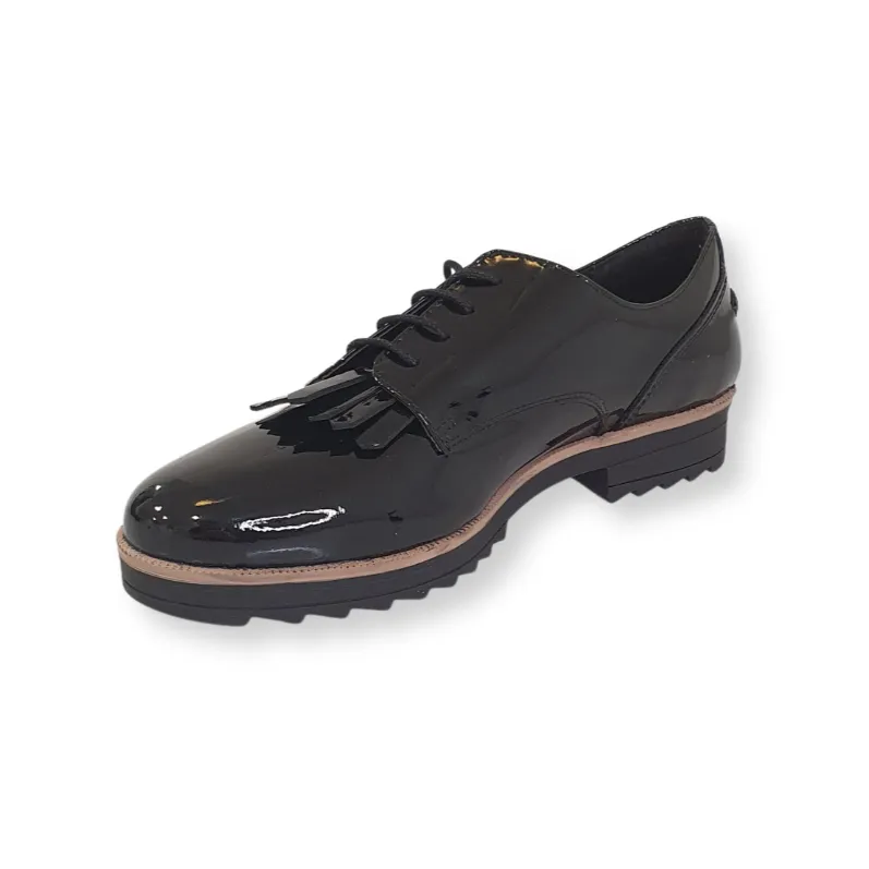 Bridge Jog Lauren Thomas Womens Shoe Lolo Lace Black Patent