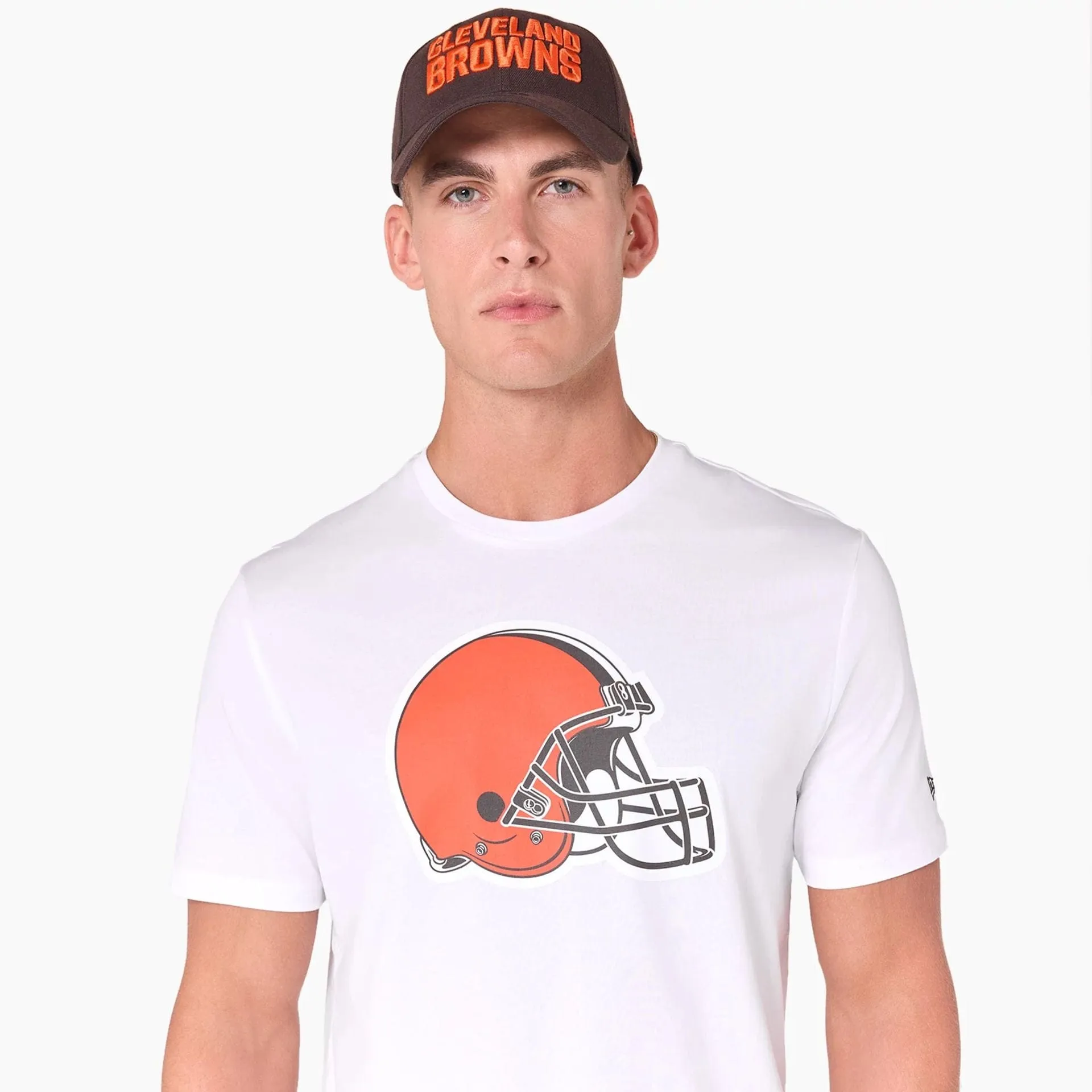 Relaxed fit style Cleveland Browns NFL White T-Shirt