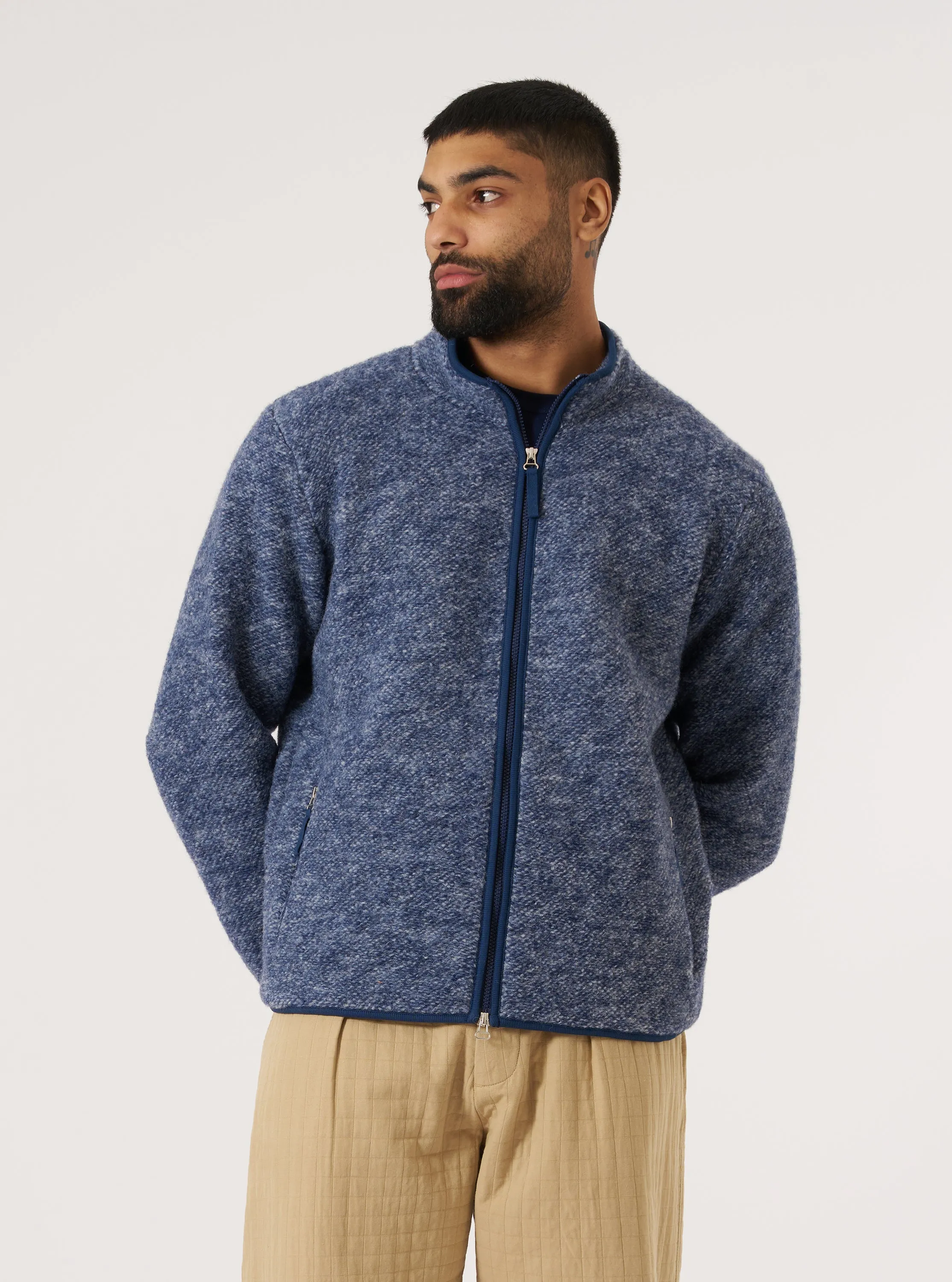 Classic Gear Blue Six Wool Fleece Climbing Jacket