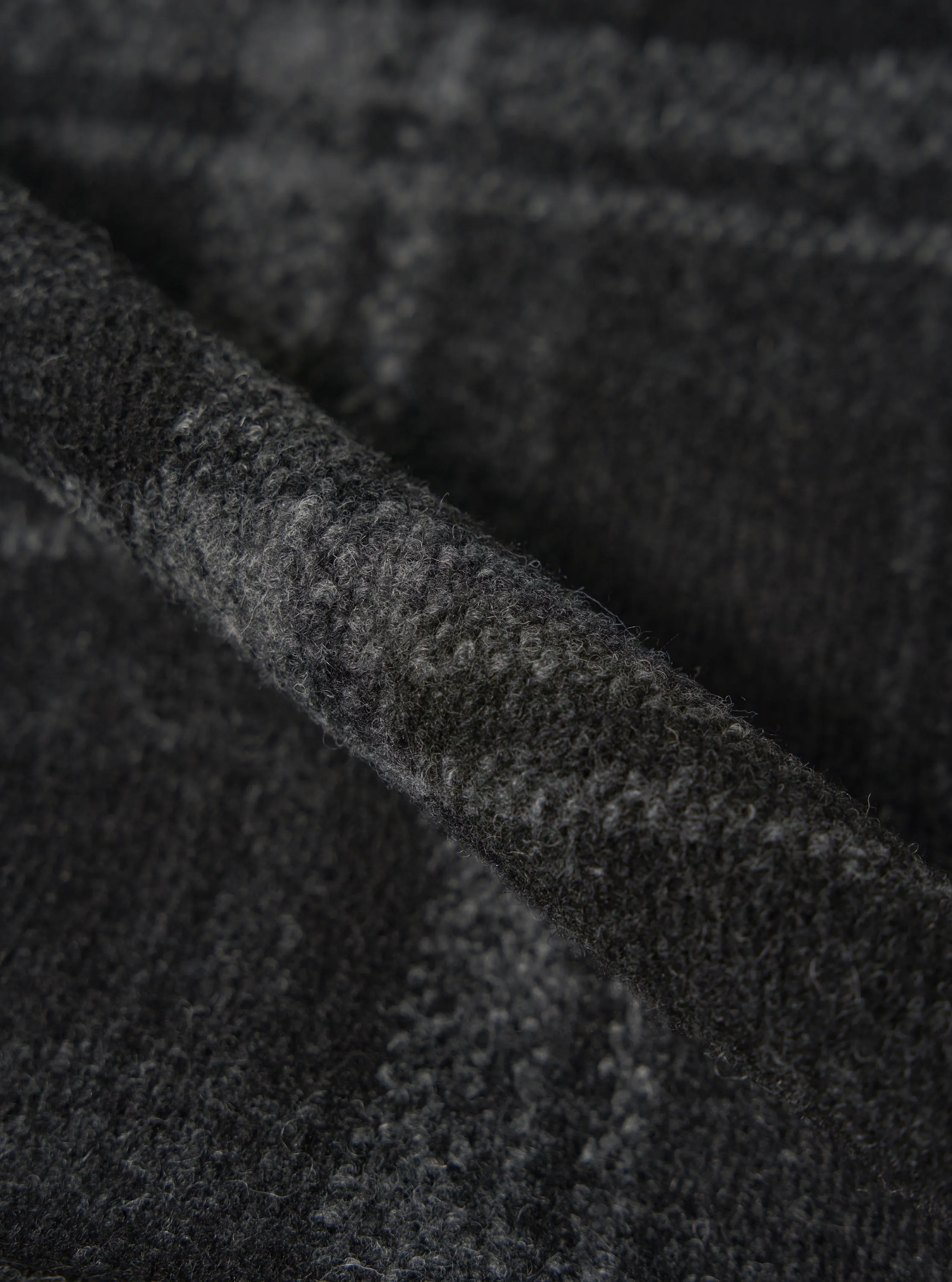 Workwear Comfort Grey Moh Check Fleece Cardigan