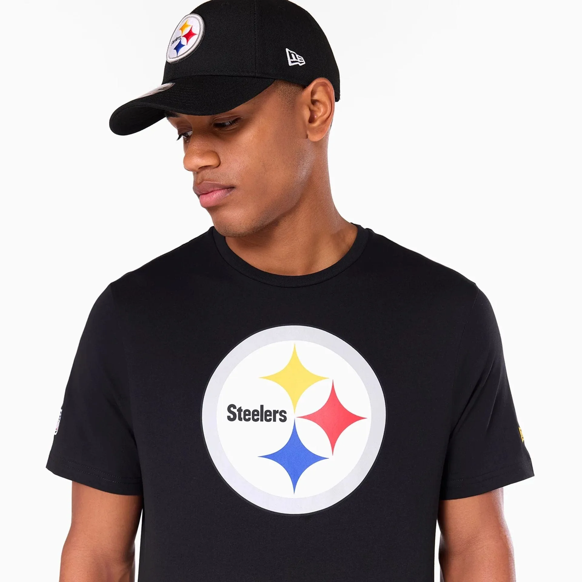 Pittsburgh Steelers NFL Black T-Shirt Textured Surface