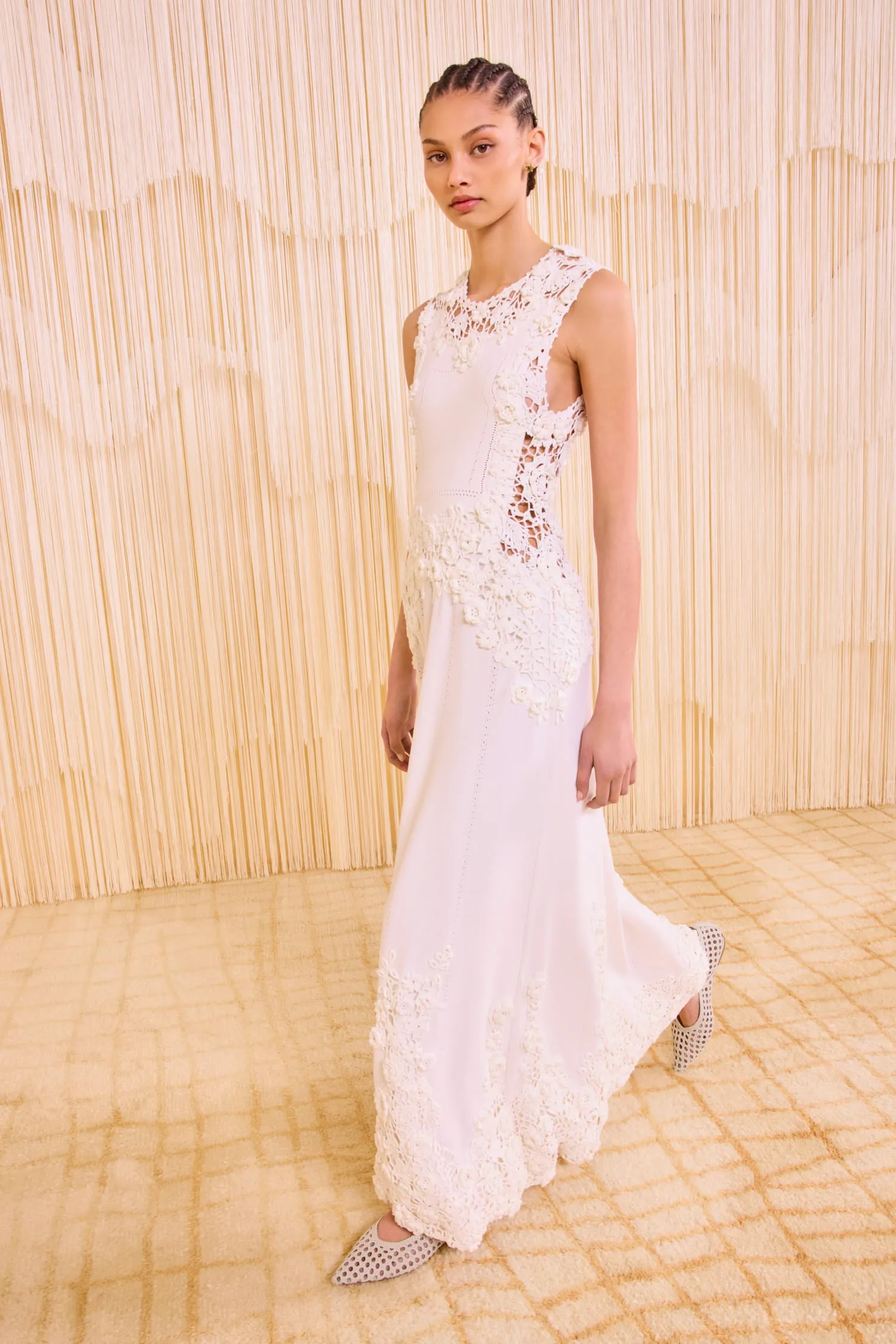 Work Ready Functional Fit Genoveva Sleeveless Knit Maxi Dress - Pristine