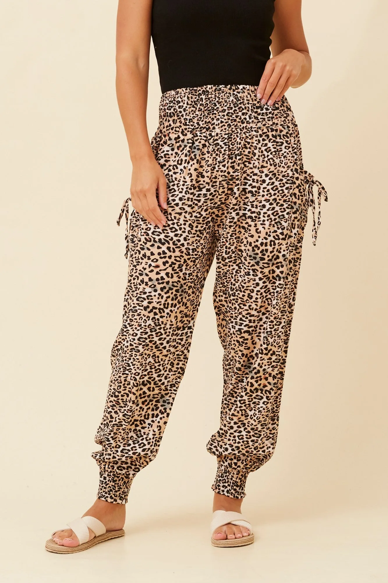 Ultra Stretch Cozy Comfort ANIMAL PRINT HAREM PANTS