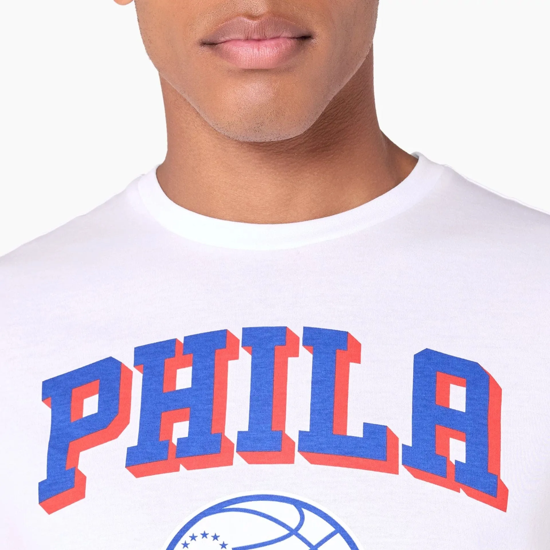 Philadelphia 76ers NBA White T-Shirt Eco Friendly Dyes