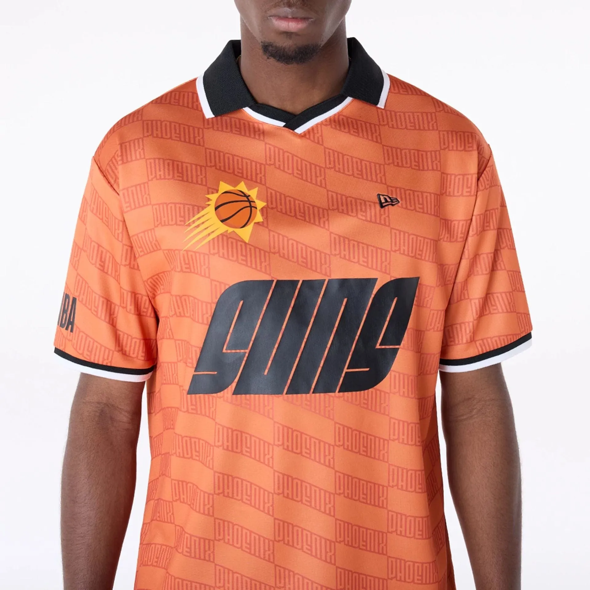 Phoenix Suns NBA Soccer Med Orange Oversized T-Shirt AntiStatic Properties Anti Shrinkage Treatment