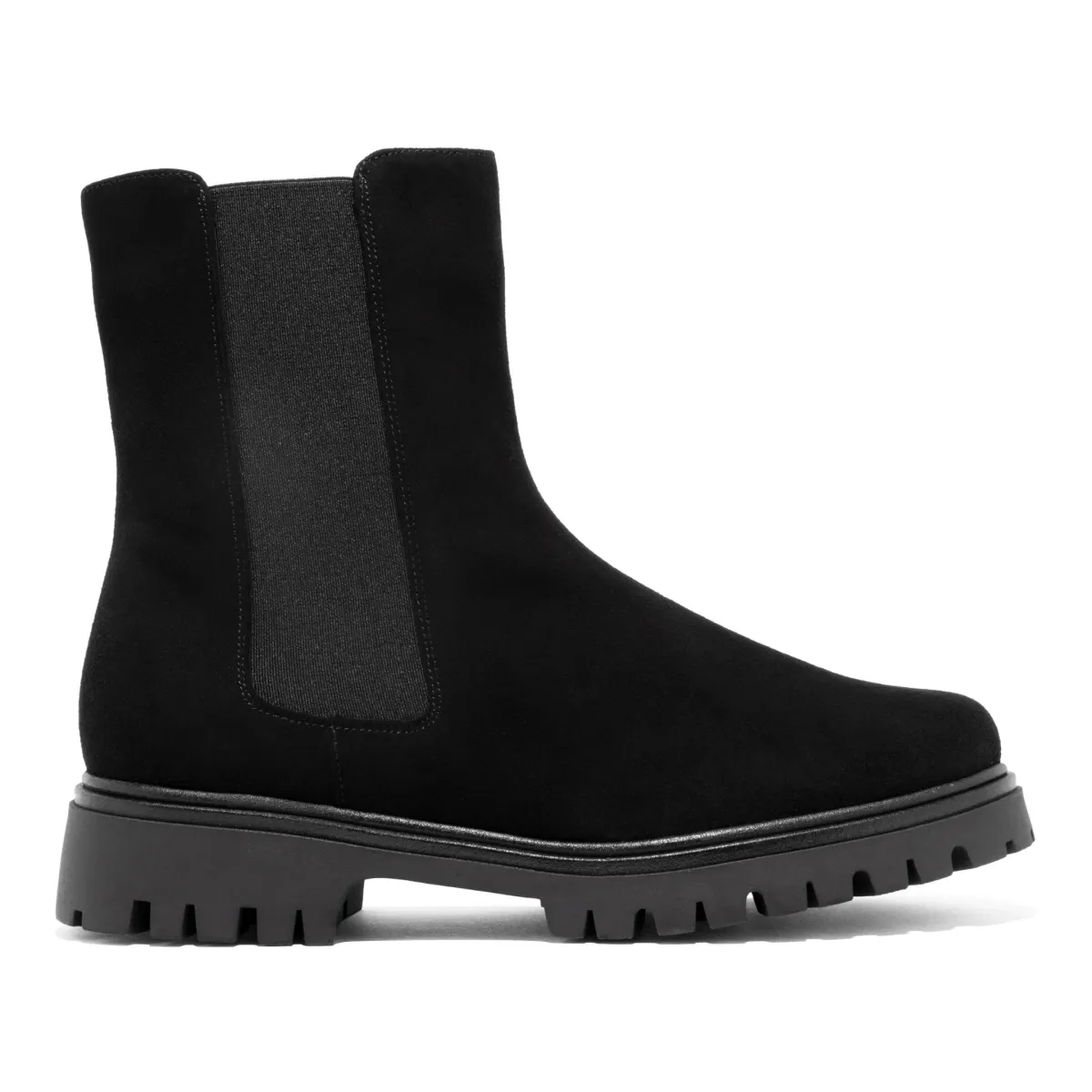 PieSanto Women's 245646 Chelsea Black Suede Walk Around