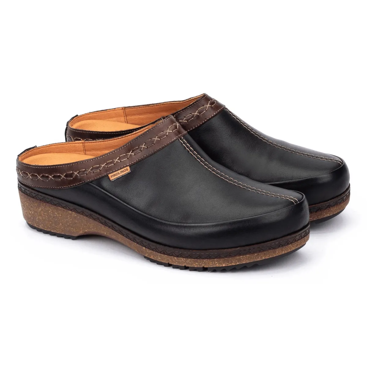 Pikolinos Women's Granada Black Leather Kick Hike Adult Wear