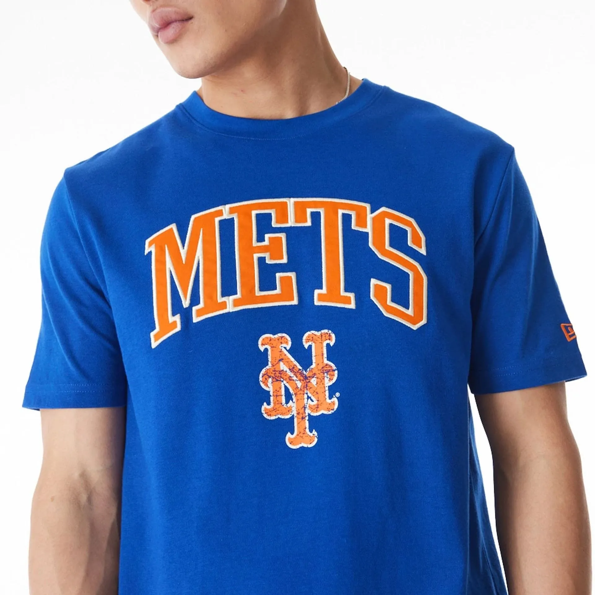 Trendy Tops Subtle Embroidery New York Mets MLB Batting Practice Blue T-Shirt