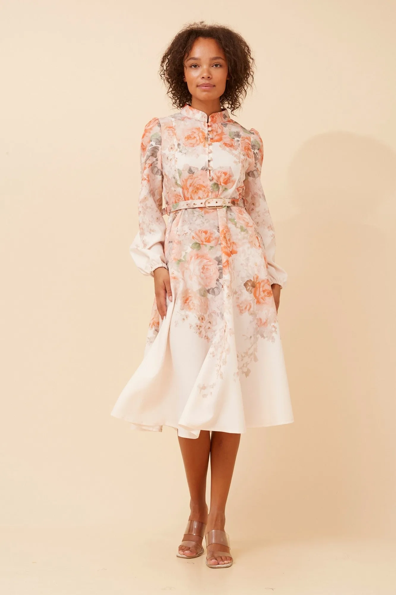 ALIATT FLORAL MIDI DRESS Gentle Shine