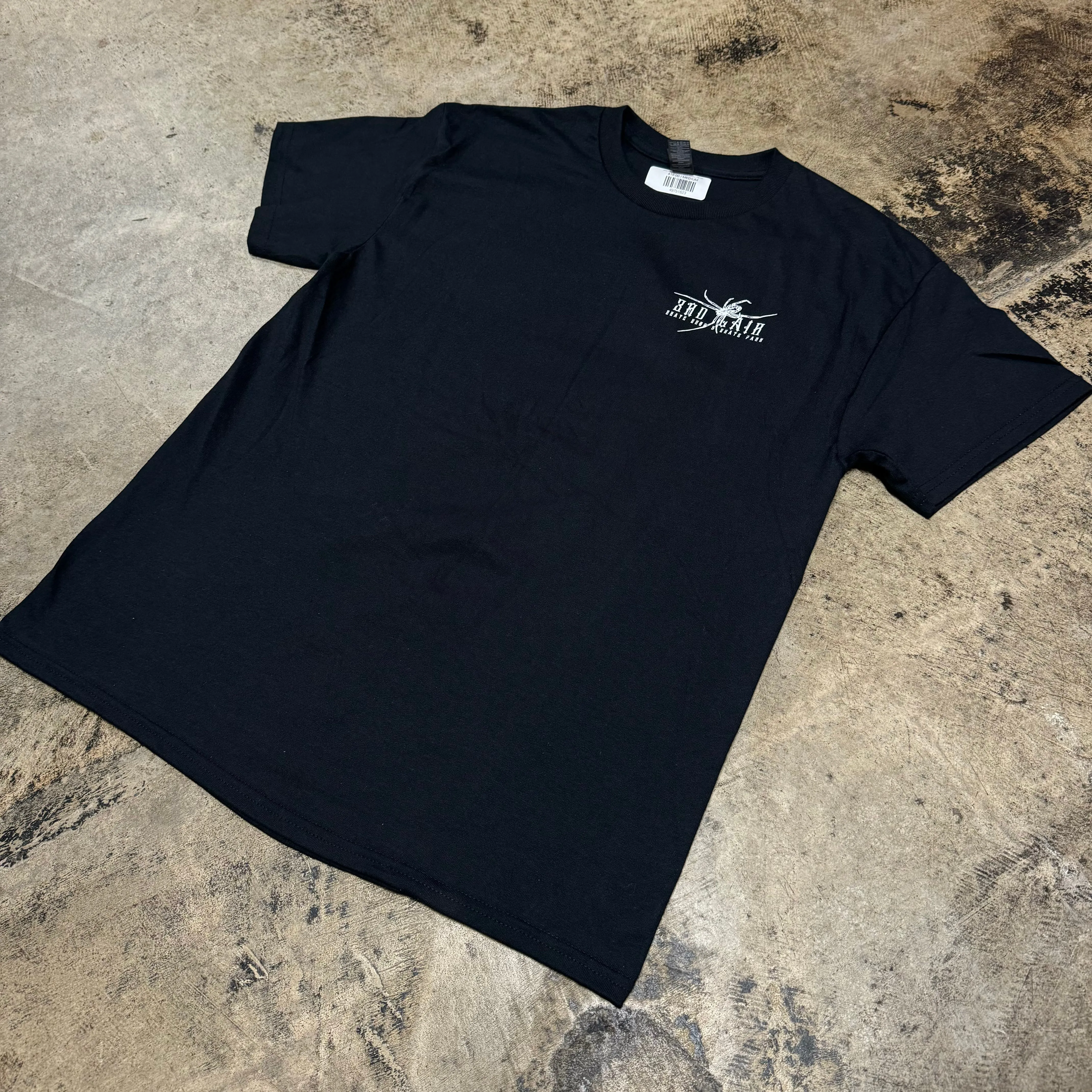 3RD LAIR SPIDER WEB SKULL TSHIRT (BLACK/WHITE) Wild Mood Legend Fit