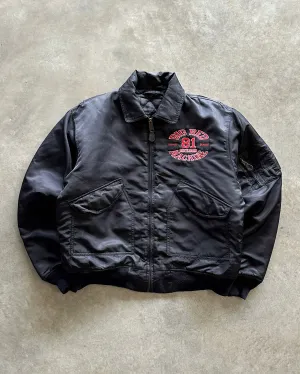 Double layer fabric 1980s MA2 bomber jacket (XL)