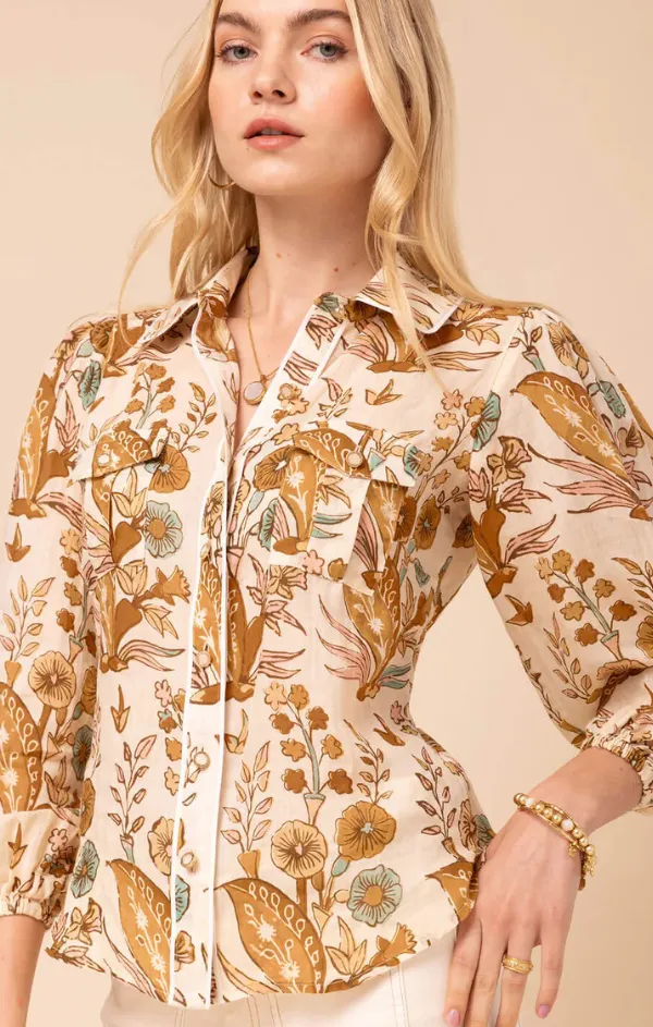 FlatlockSeaming Claudette Blouse