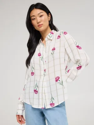 Printed Chiffon Blouse Spring Glow Recycle Glow