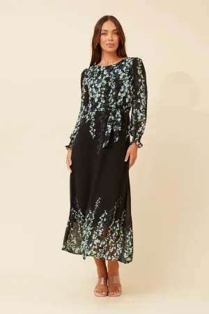 ReinforcedHem Airy Silk PRISCILLA FLORAL MAXI DRESS