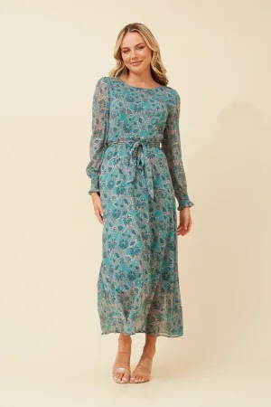 Light and breezy summer dress Effortless Touch PRISCILLA FOIL PRINT MAXI DRESS