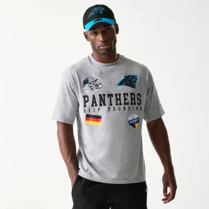Carolina Panthers NFL Games Collegiate Grey Oversized T-Shirt Outdoor Smart Soft Stretch Fit