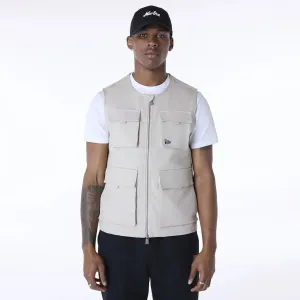 New Era Essential Cream Utility Vest Relaxed Comfort Look Flexible Cuff Design