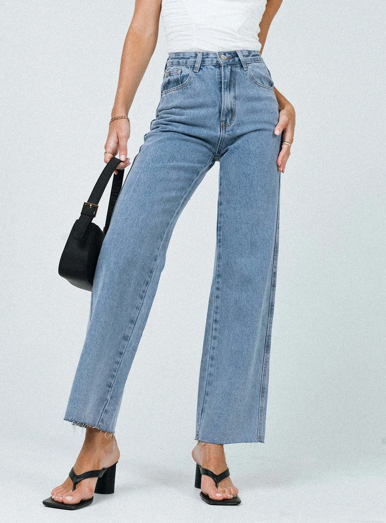 Fast Match Arlington High Rise Straight Leg Jeans Denim