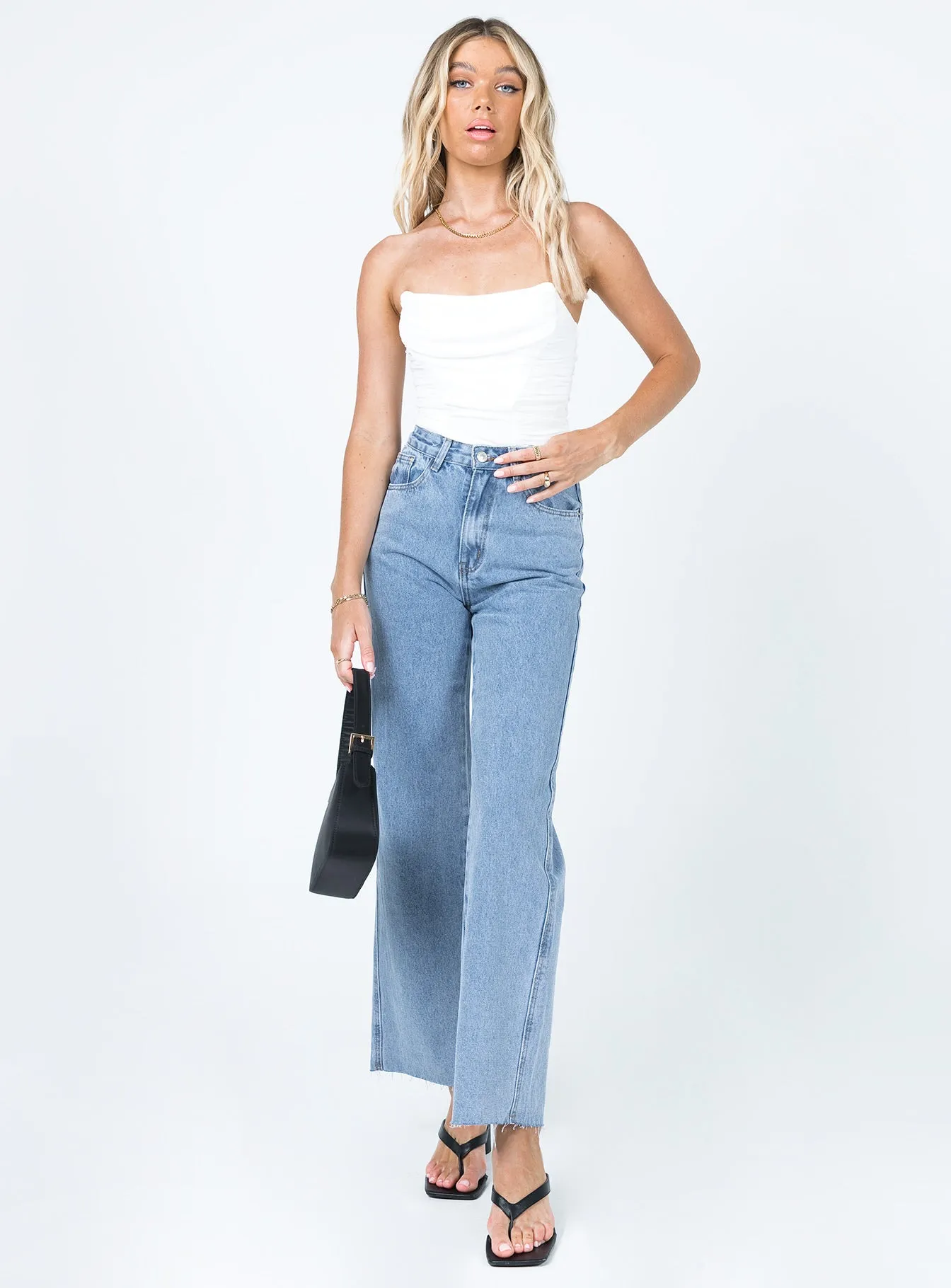 City Walk Comfy Weekend Getaway Everyday Motion Arlington High Rise Straight Leg Jeans Denim