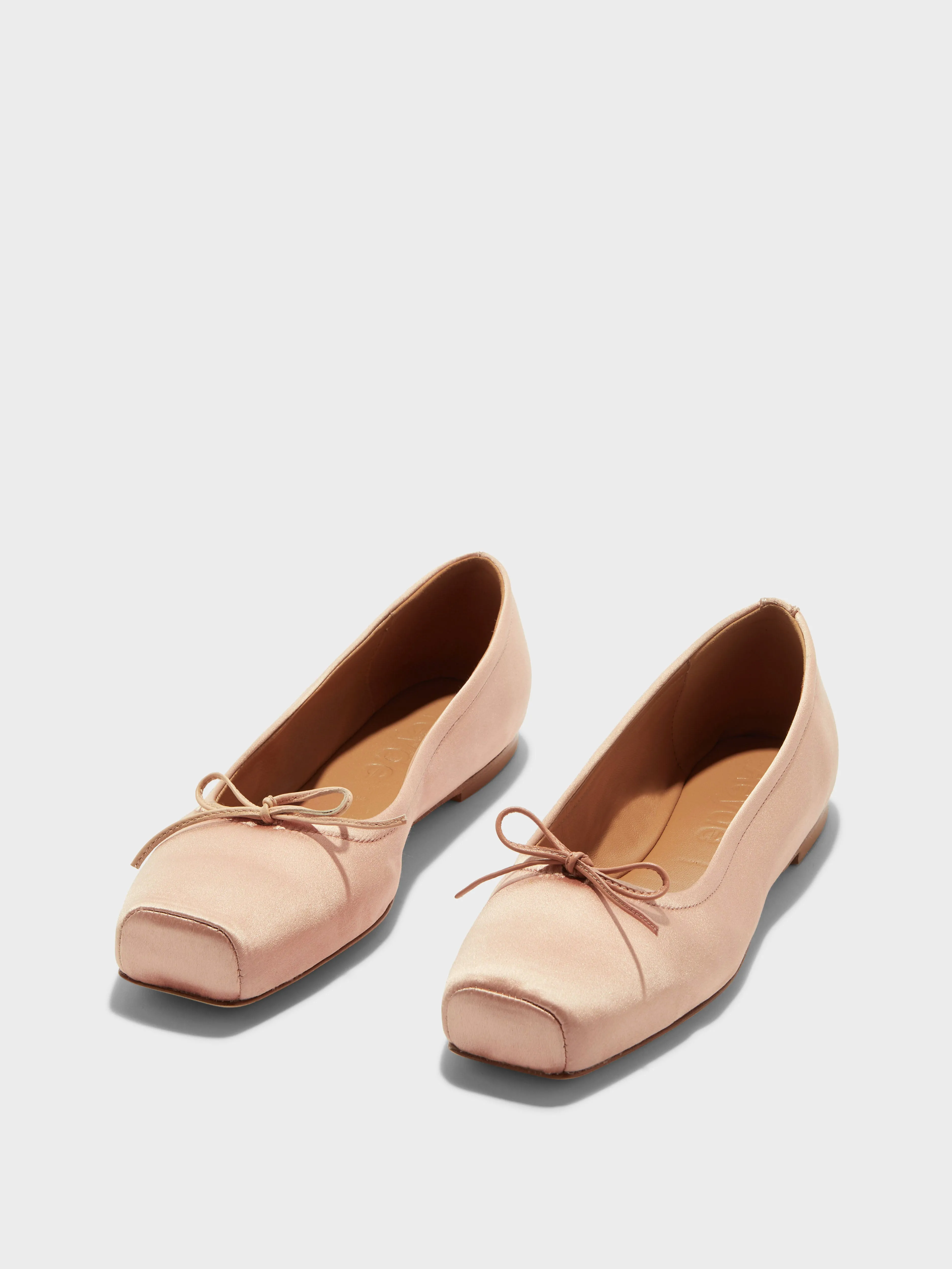 Anatomical Toe Box Root Hike Gabriella Satin Ballet Flats