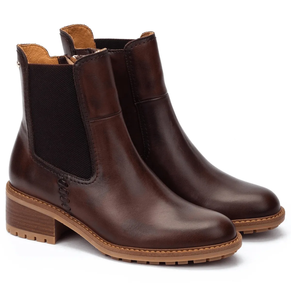 Stretchable Pikolinos Women's Medina Caoba Leather