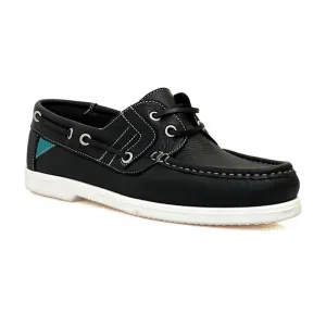 Minimalist Aesthetic Lauren Thomas Womens Boat Shoe 82249 Black