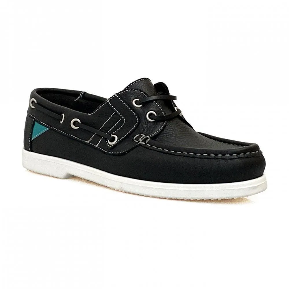 Minimalist Aesthetic Lauren Thomas Womens Boat Shoe 82249 Black