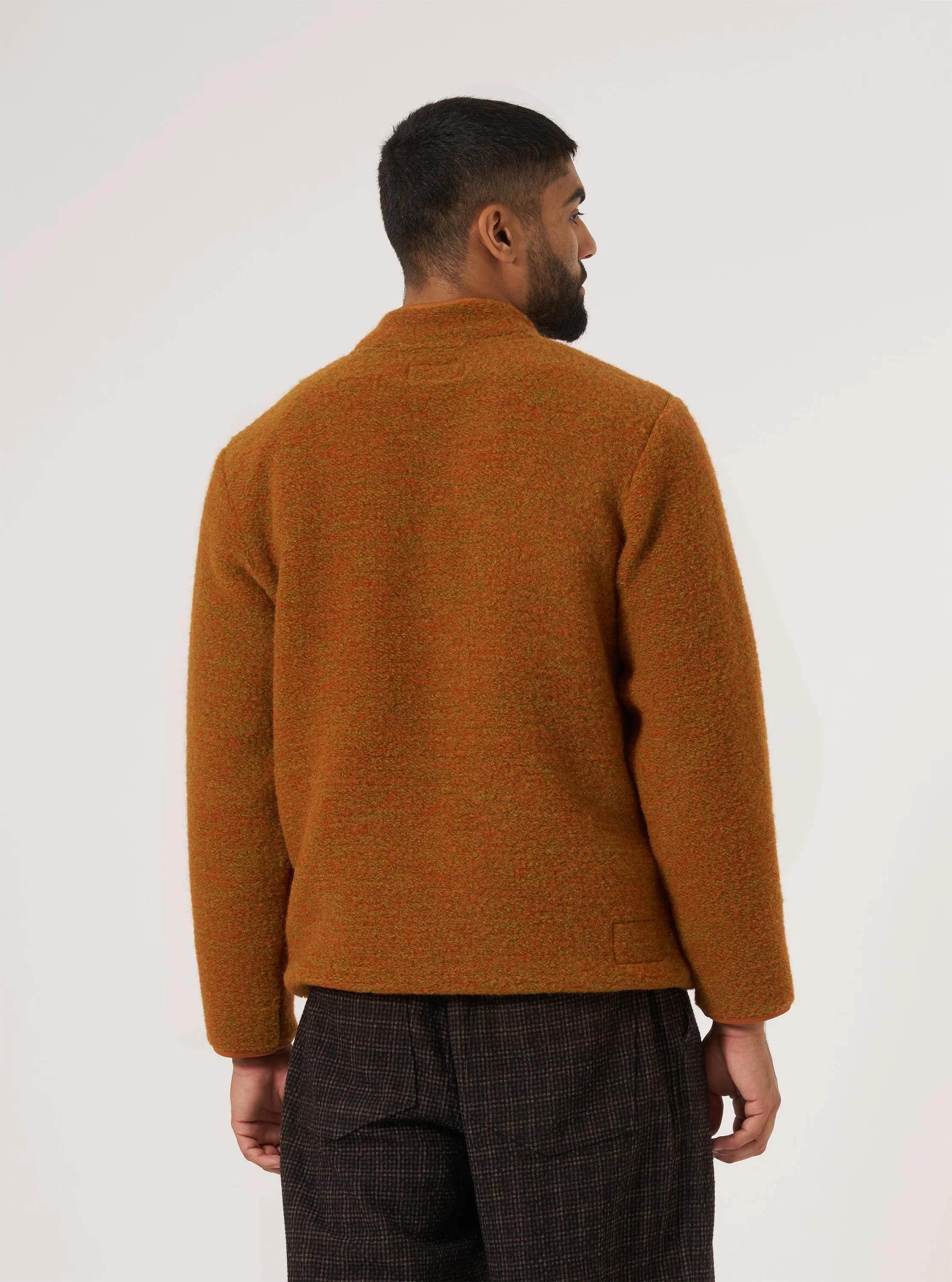 Orange Six Wool Fleece Climbing Jacket Modern Comfort