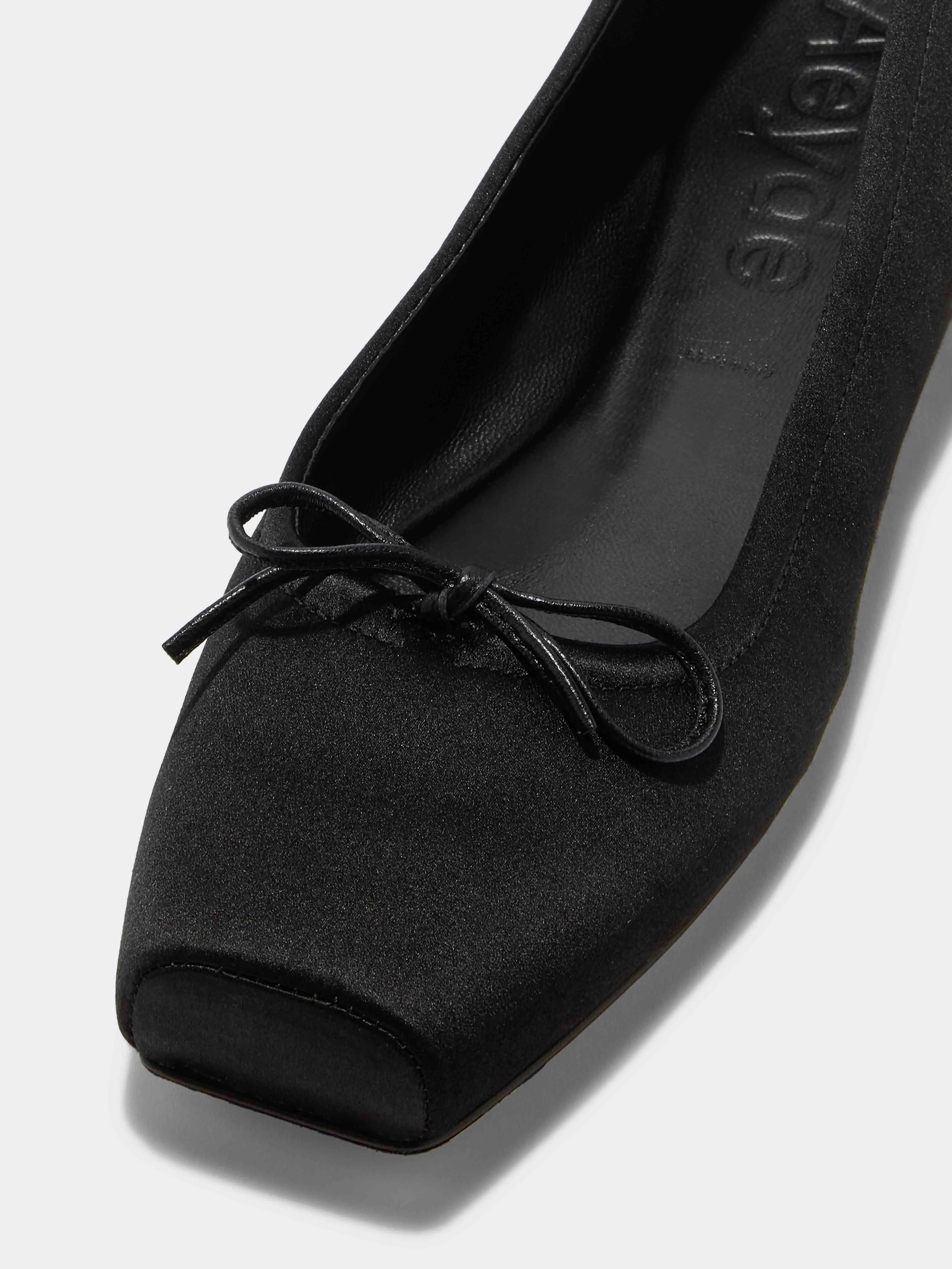 Gabriella Satin Ballet Flats Quick Move Busy Walk