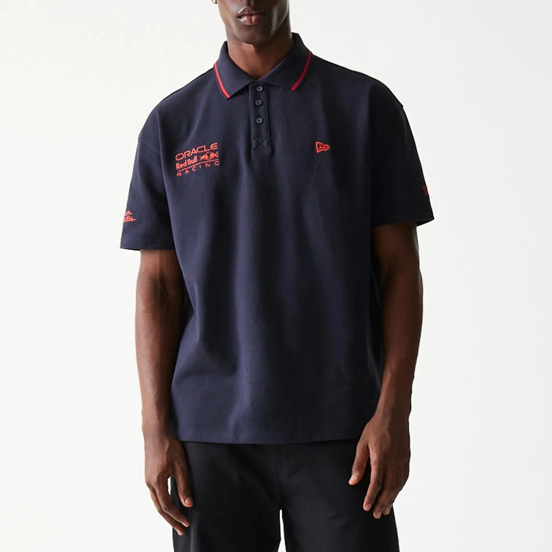 Antibacterial Treatment Yoga flexibility Red Bull Racing Dark Blue Polo T-Shirt