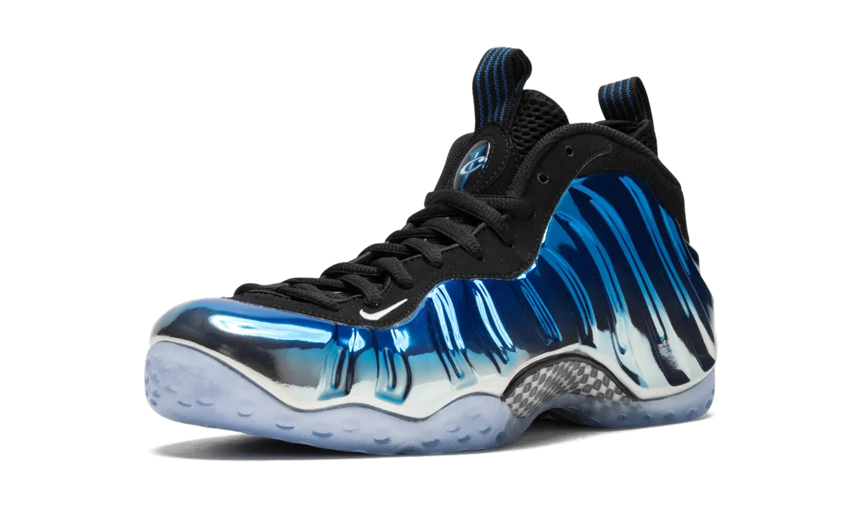 off - road running shoe capability running in a stone bridge area shoes Air Foamposite One PRM "Blue Mirror"