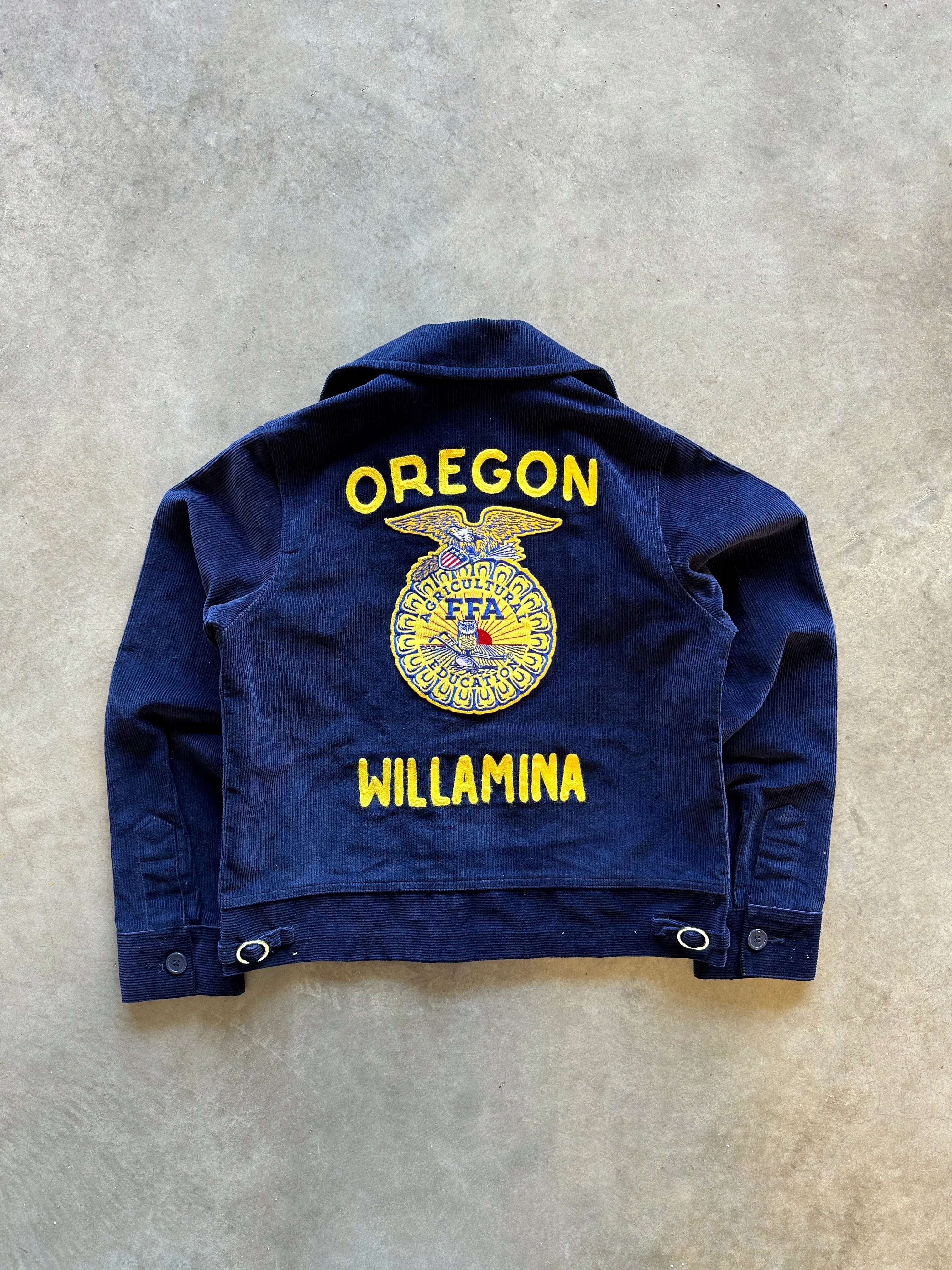90s FFA Jacket ??Oregon Willamina?? (S) Low Profile Collar Design Travel Ready