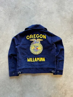90s FFA Jacket ??Oregon Willamina?? (S) Low Profile Collar Design Travel Ready