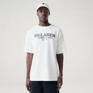 Classic and Comfy McLaren Racing Washed Black On White Oversized T-Shirt