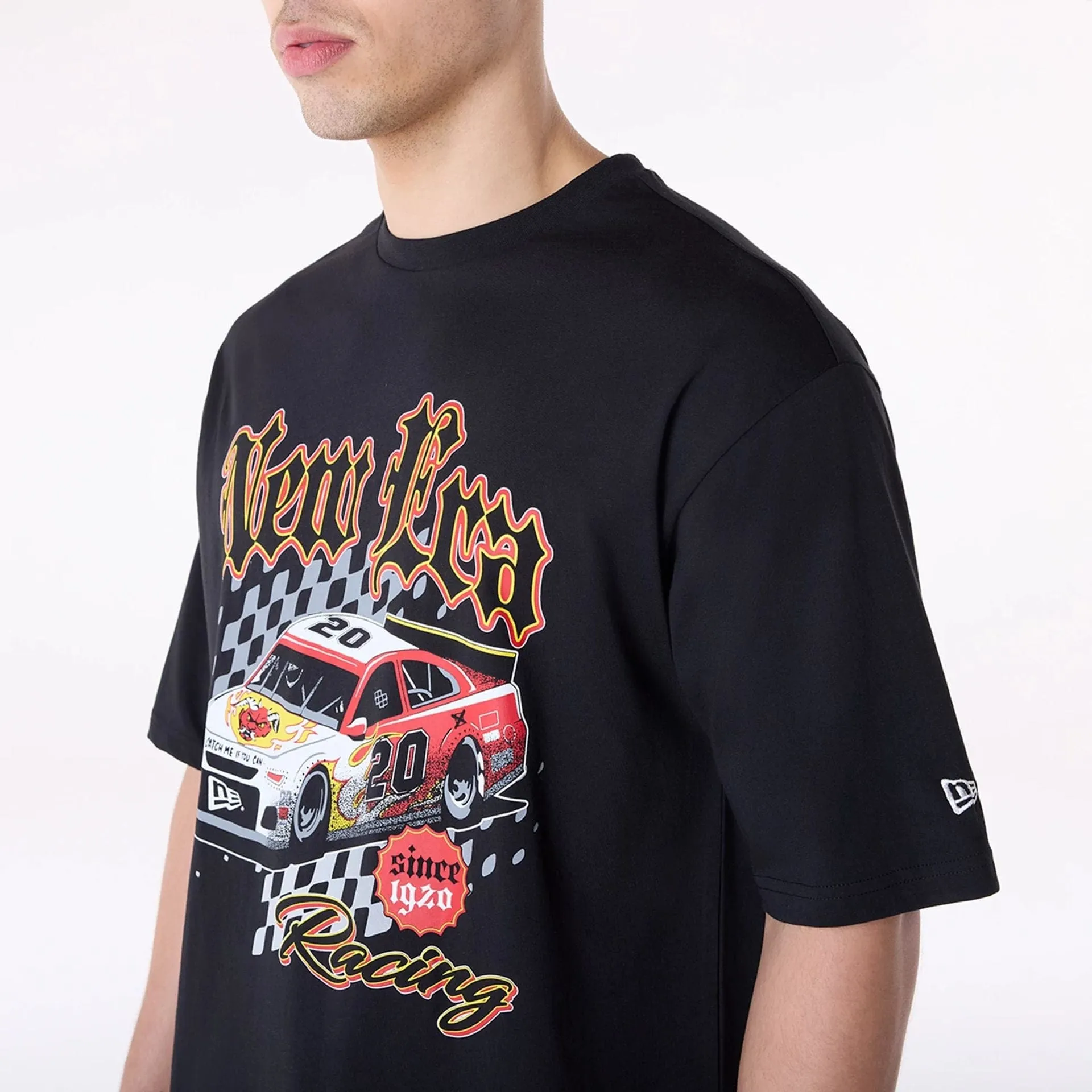 hiking clothes New Era 1920 Racing Black T-Shirt