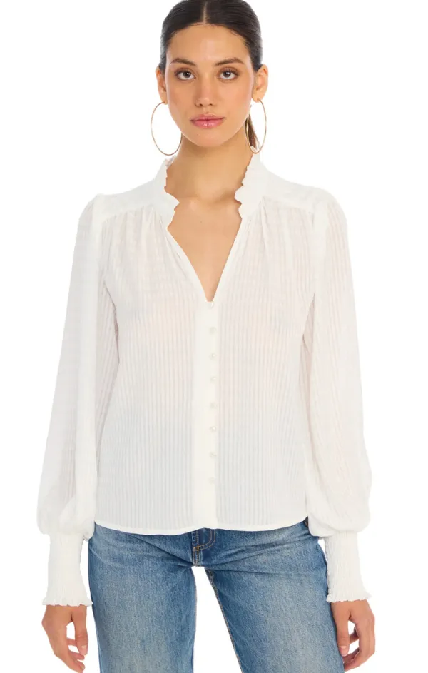 Rhode Blouse Seamless Sleeve Construction