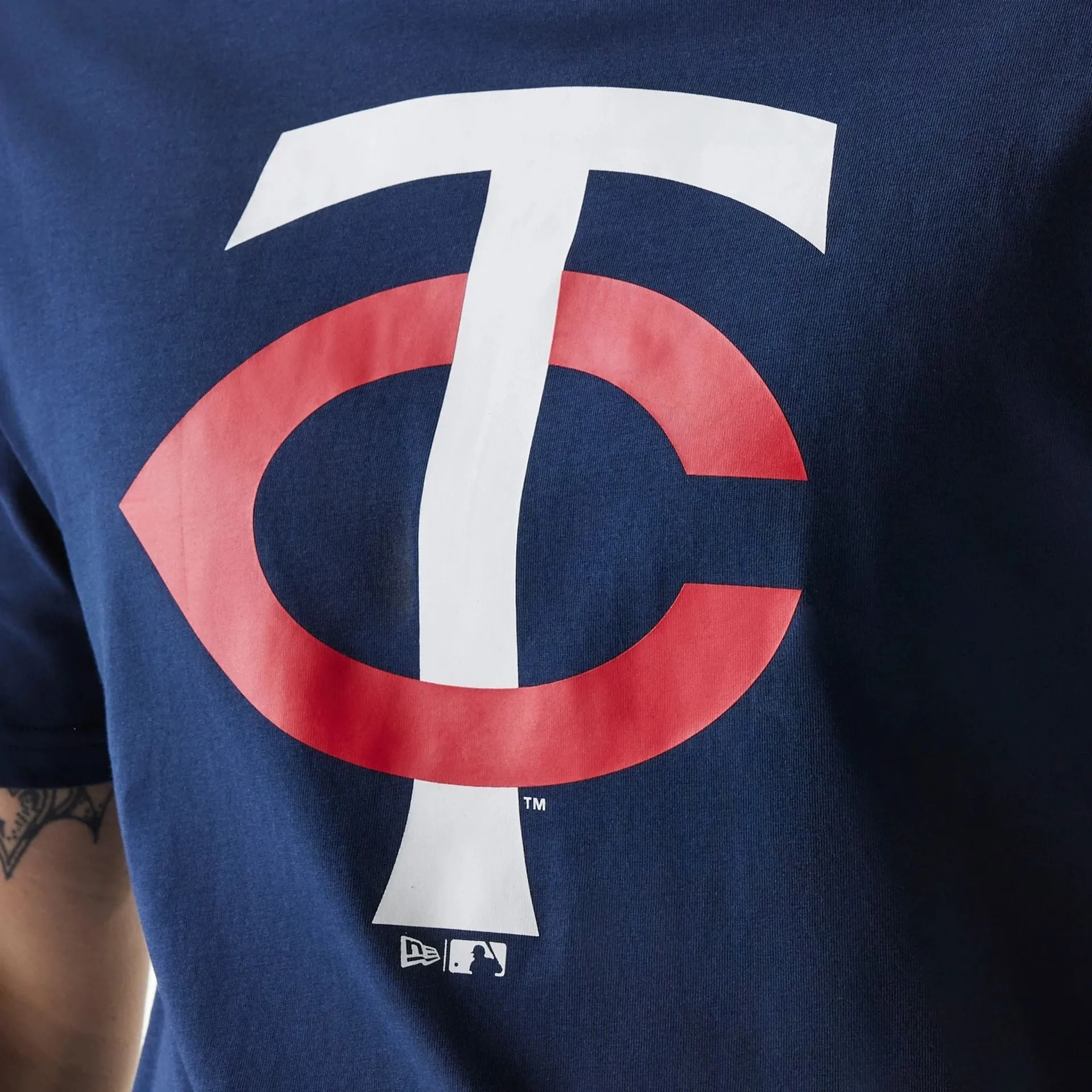 Minnesota Twins MLB Regular Dark Blue T-Shirt Trendy Fabric Flexible Ribbed Cuffs
