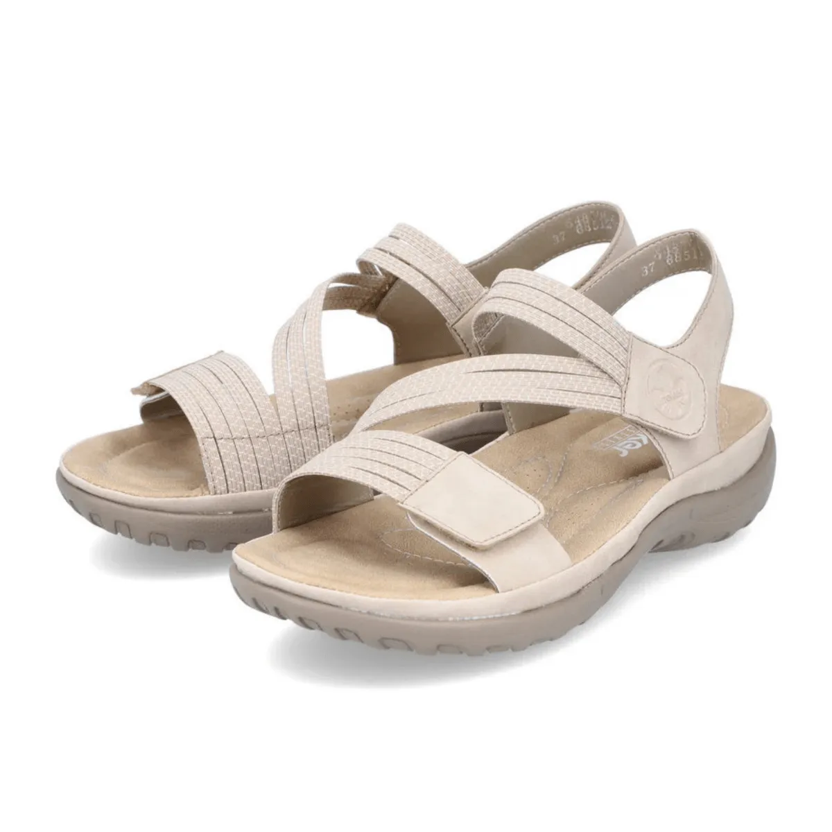 Rieker Women's 64870-62 Franja Ginger/White Slip-Resistant Shoes