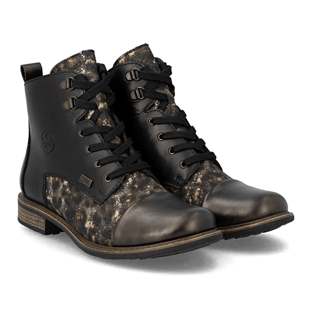 Soft Step Road Trip Rieker Women's 74842-00 Antique/Black Leather