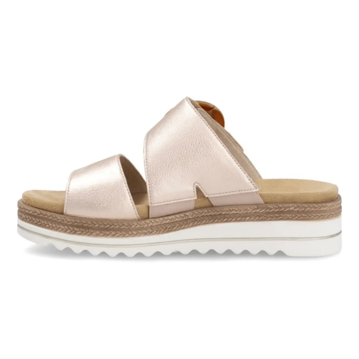 Rieker Women's D0Q51-90 Jocelyn Copper Leather Street Fest